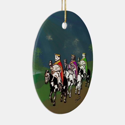 ¡Feliz Día de Reyes! Keramik Ornament (Rechts)