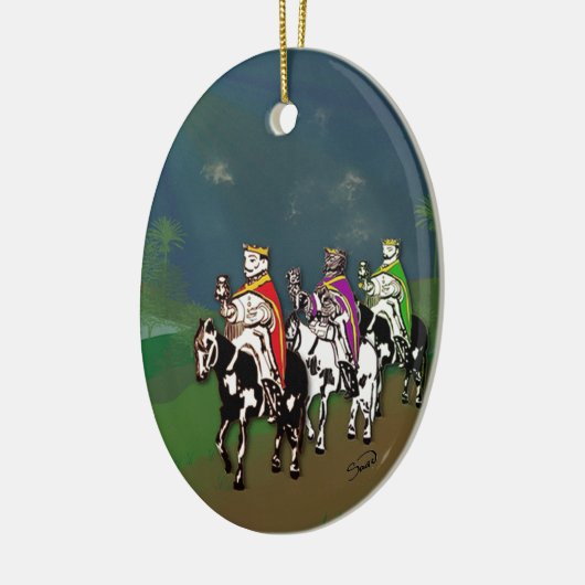¡Feliz Día de Reyes! Keramik Ornament (Links)