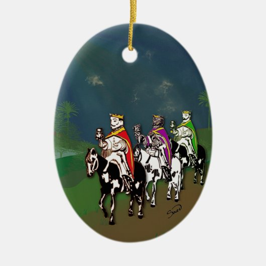 ¡Feliz Día de Reyes! Keramik Ornament (Vorne)