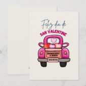 Feliz dia de san valentine feiertagskarte (Vorne/Hinten)