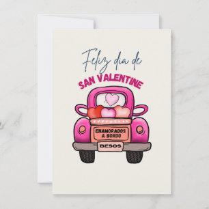 Feliz dia de san valentine feiertagskarte