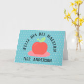 Feliz día del maestro/Happy Teacher's Day Card Karte (Gelbe Blume)