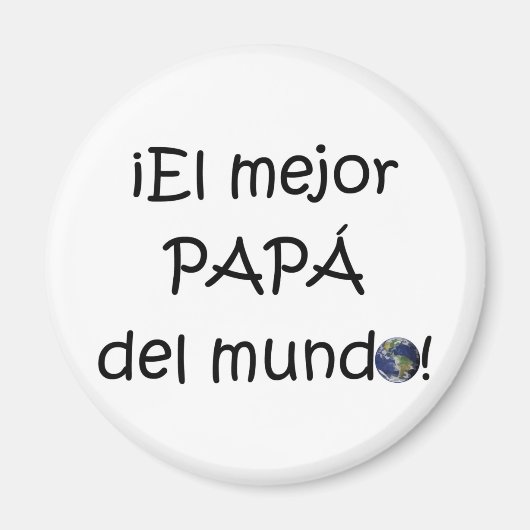 ¡Feliz día del padre - para el mejor! Magnet (Vorne)