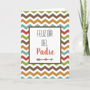 Feliz Dia del Padre Spanische Tageskarte des Vater Karte