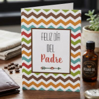 Feliz Dia del Padre Spanische Tageskarte des Vater