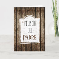 Feliz Dia Del Padre Spanischer Vatertagswald
