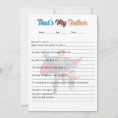 FELIZ DIA PAPA EINLADUNG (Vorderseite)