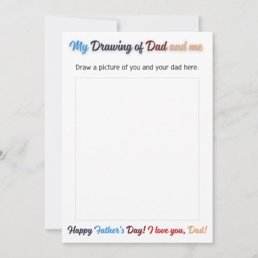 FELIZ DIA PAPA EINLADUNG (Rückseite)