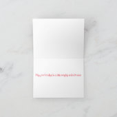 Feliz freche Hundeweihnachtskarte Feiertagskarte (Innenseite)