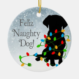 FELIZ FRECHER HUND! Verzierung Ornament Aus Metall