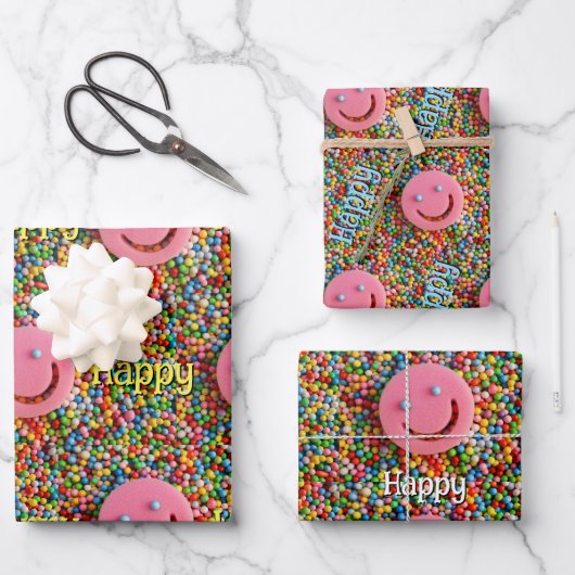 Feliz Geschenkpapier Set (Vorderseite)