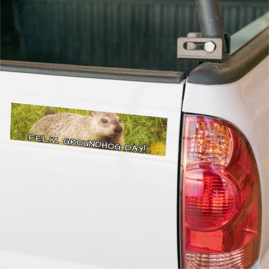 Feliz Groundhog Day! Autoaufkleber (Auf Lkw)