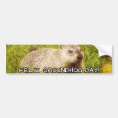 Feliz Groundhog Day! Autoaufkleber (Vorne)