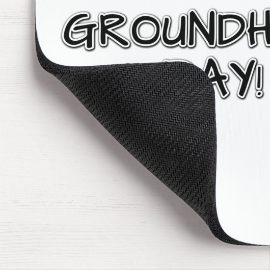 Feliz Groundhog Day! Mousepad (Ecke)