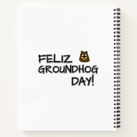 Feliz Groundhog Day! Notizblock (Rückseite)