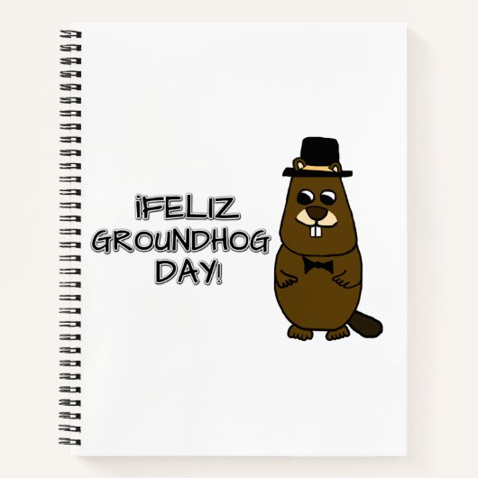 Feliz Groundhog Day! Notizblock (Vorderseite)
