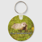 Feliz Groundhog Day! Schlüsselanhänger (Vorderseite)