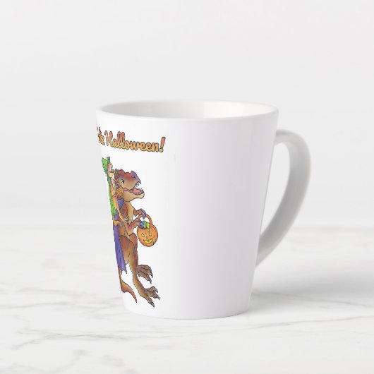 Feliz Halloween Dinosaur Tasse (Rechte Ecke)