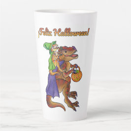 Feliz Halloween Dinosaur Tasse Large