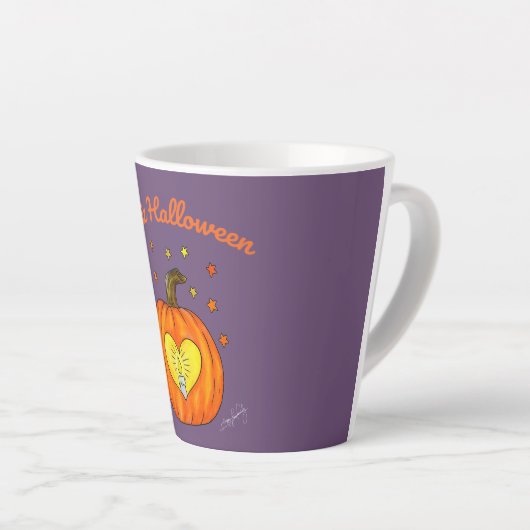 Feliz Halloween Kürbis Tasse (Rechte Ecke)