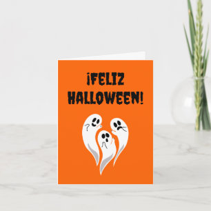 Feliz Halloween (Spanisches Halloween) Karte