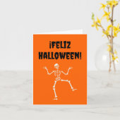 Feliz Halloween (Spanisches Halloween) Karte (Gelbe Blume)