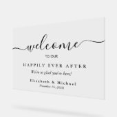 Feliz Inmediatamente Después De Que El Boda De Oro Acrylschild (Winkel)