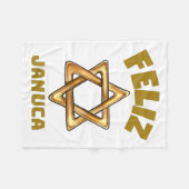 Feliz Januca , Januka, Janucia, Janukia, Pesaj, Fleecedecke (Vorderseite (Horizontal))