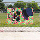 FELIZ MUERTOS Banner MIT GROMMETS (Insitu)