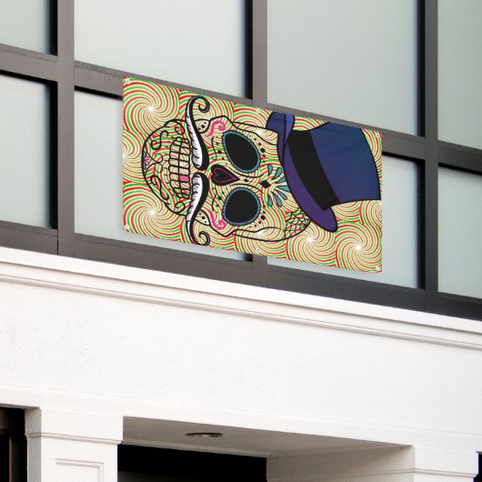 FELIZ MUERTOS Banner MIT GROMMETS (Äußeres Gebäude)