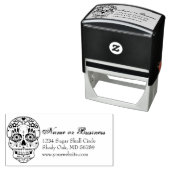 Feliz Muertos Custom Address Self Inking Briefmark Permastempel (Beispiel)