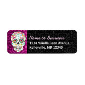 Feliz Muertos - Custom Sugar Skull Address Labels (Vorne)