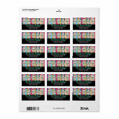 Feliz Muertos - Custom Sugar Skull Address Labels Adressaufkleber (Vorne)