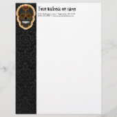 Feliz Muertos - Custom Sugar Skull Letterhead Briefbogen (Vorderseite)