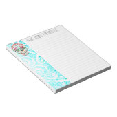 Feliz Muertos - Custom Sugar Skull Notepad Notizblock (angewinkelt)