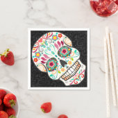 Feliz Muertos - Festival Sugtive Skull Paper Napki Serviette (Beispiel)