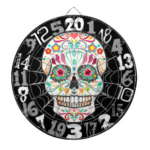 Feliz Muertos - glücklicher ZuckerschädelDartboard Dartscheibe