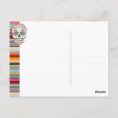 Feliz Muertos - Happy Sugar Skull Postcard Postkarte (Rückseite)