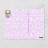 Feliz Muertos - Happy Sugar Skull Postcard Postkarte (Rückseite)