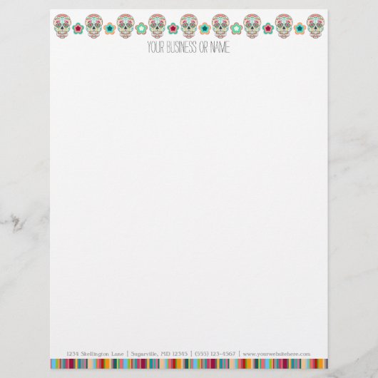 Feliz Muertos - kundenspezifischer Briefkopf (Vorderseite)