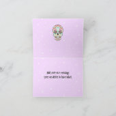 Feliz Muertos - kundenspezifischer Zuckerschädel Dankeskarte (Innenseite)