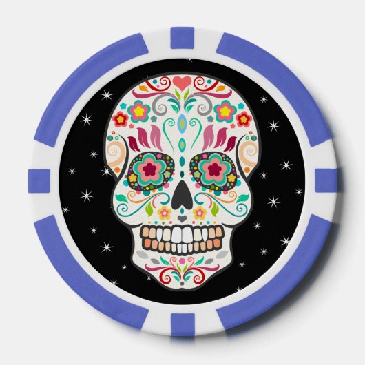 Feliz Muertos - Zuckerkulturen - Poker-Chips Pokerchips (Vorderseite)