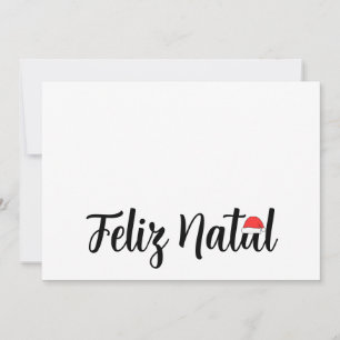 Feliz Natal com a touca do Papai Weihnachten