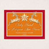 Feliz Natal e um Próspero Ano Novo Gold Red (Vorderseite)