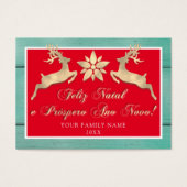 Feliz Natal e um Próspero Ano Novo Gold Red Rustic (Vorderseite)