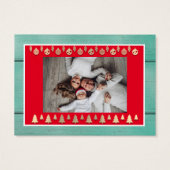 Feliz Natal e um Próspero Ano Novo Gold Red Rustic (Rückseite)