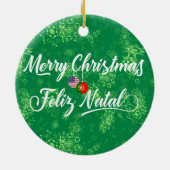Feliz Natal Keramik Ornament (Hinten)