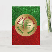 Feliz Natal Portugal Wine Lissabon Karte (Vorderseite)