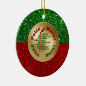 Feliz Natal Portugal Wine Lissabon Keramik Ornament (Rechts)