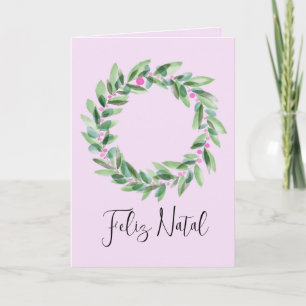 Feliz Natal, Portugese Weihnachtskarte Feiertagskarte